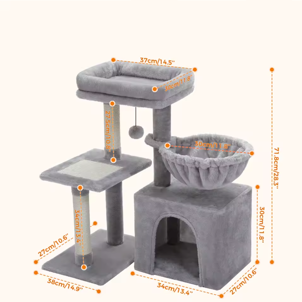 Torre rascador para gatos